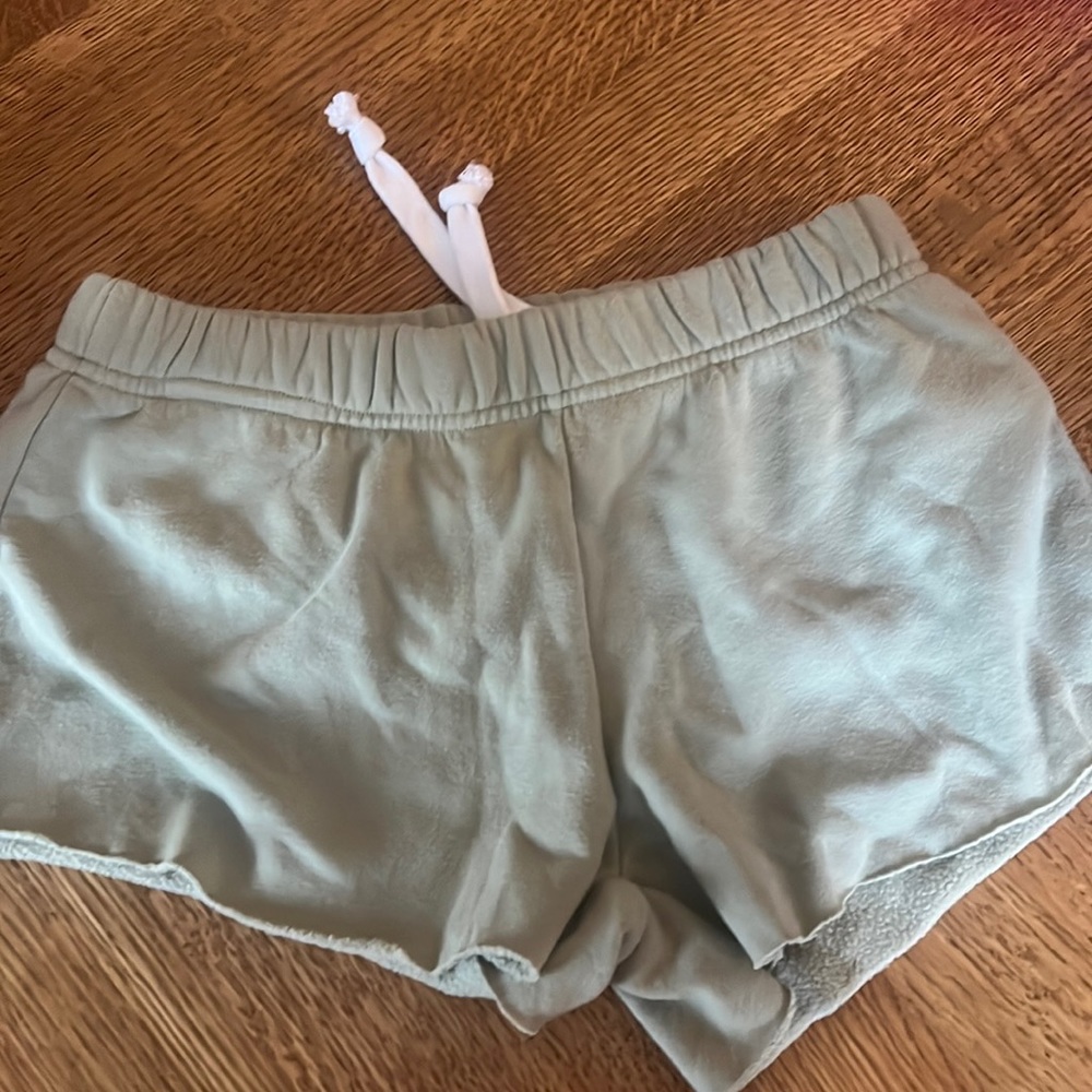 katie j light green shorts